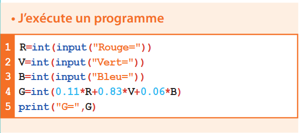 Le traitement de l'image : de la couleur aux niveaux de gris ...